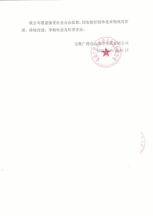 安徽广德洪山南方水泥有限公司2020年固体废物污染环境防治信息公告_02.jpg